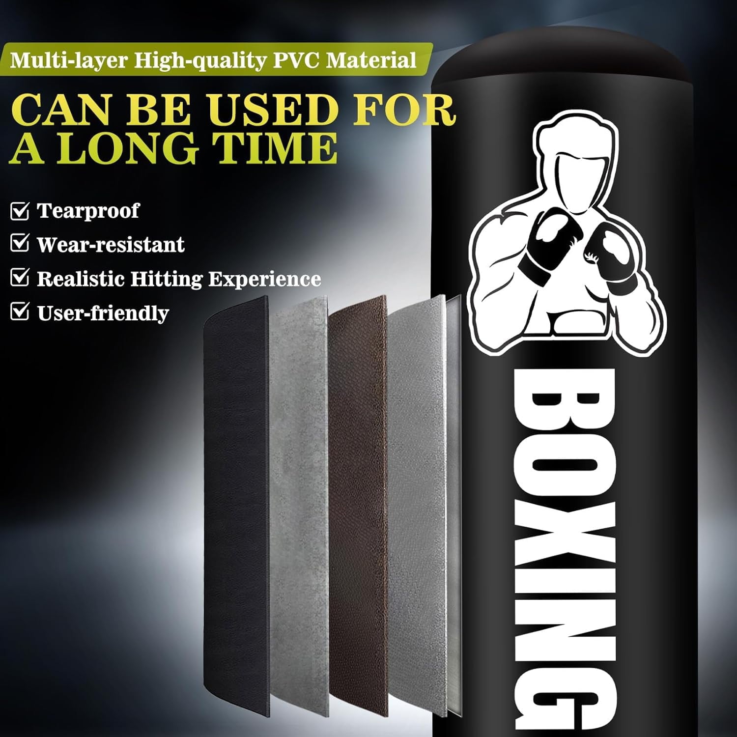 70'' Freestanding Punching Bag for Adults Teens, Heavy Boxing Bag with Stand with Gloves, Pump and Jump Rope, Women Men Standing Kickboxing Bag Ideal, Muay Thai, Karate, Home Gym Fitness