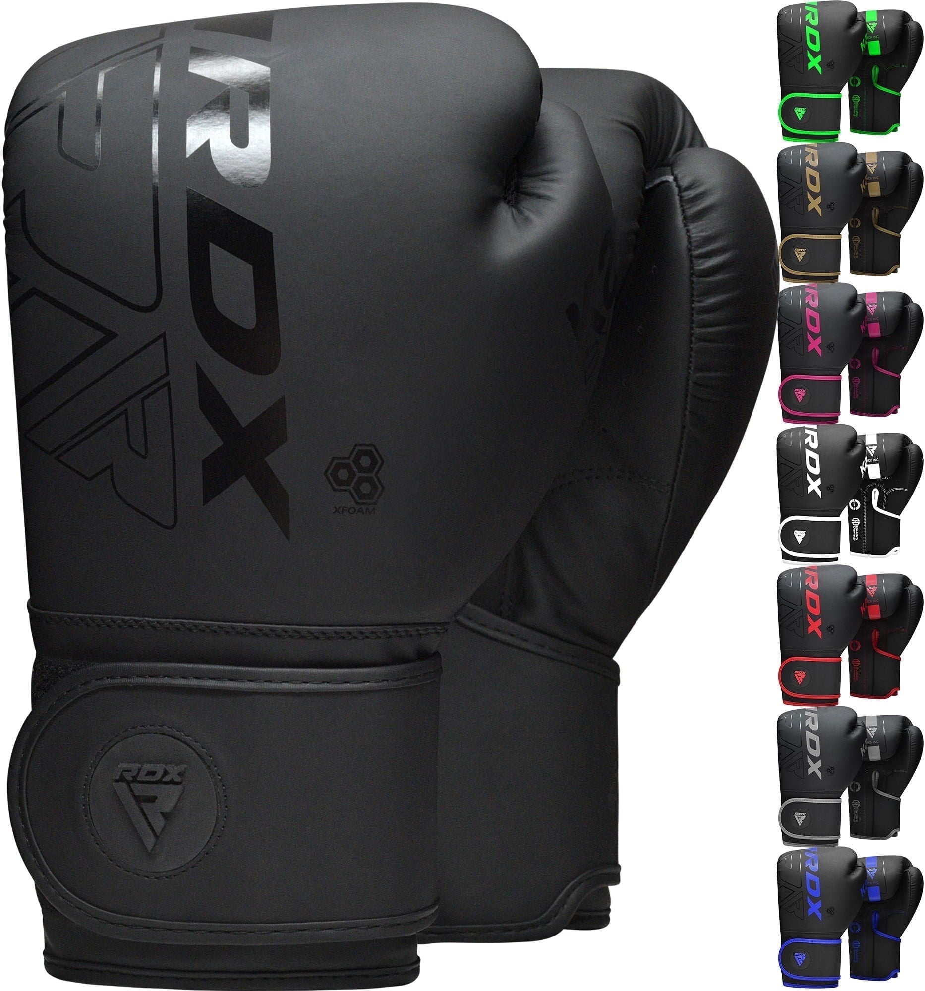 RDX Boxing Gloves for Men & Women | Pro Training Sparring Gloves, Maya Hide Leather Muay Thai | MMA Kickboxing, Unisex Punching Gloves with Thick Padding for Boxing 8 10 12 14 16 18 Oz
