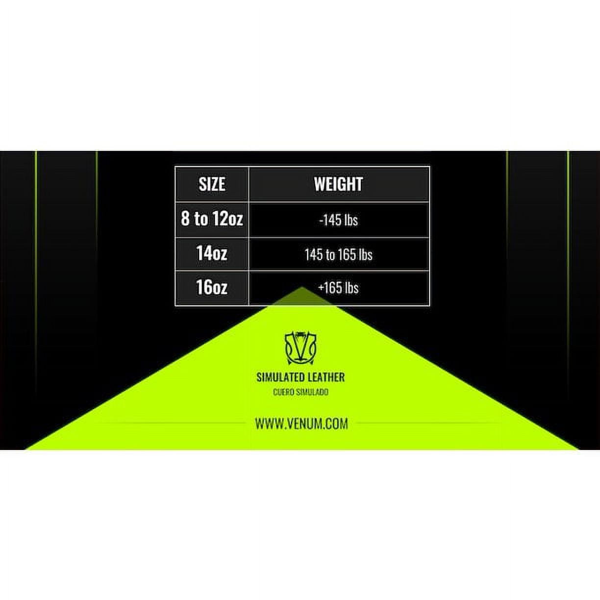 Venum Classic Boxing Gloves - 16oz, Unisex, Synthetic Leather Training Gloves for Boxing, Muay Thai, & Bag Work - Black